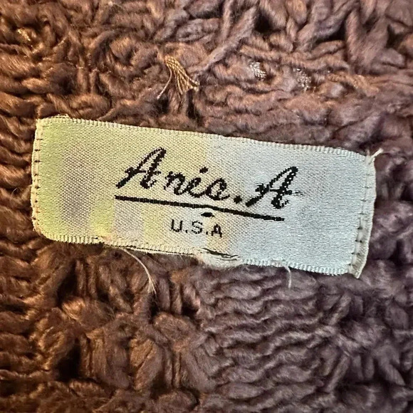 ANIA. A Women’s Vintage Knitted Duster Sweater Tie Y2K Boho Flowers Artsy - Picture 6 of 7